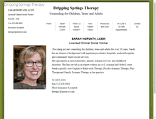 Tablet Screenshot of drippingspringstherapy.com